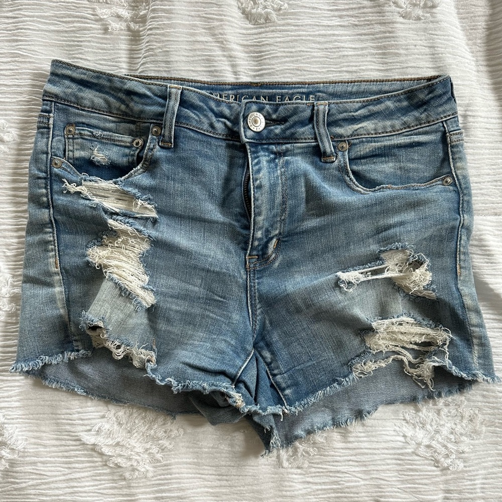 American Eagle NE(X)T Level Stretch MIDI Short with lace pockets size 12
